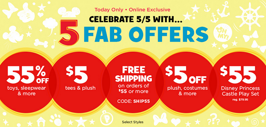 Disney Store - 5 Fab Offers