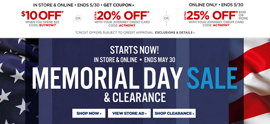 JCPenney - Memorial Day Sale