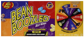 Jelly Belly Bean Boozled Jelly Beans 3.5 oz with Spinner Wheel Game, 3rd Edition