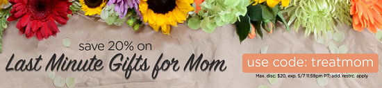 Living Social - 20percent off Gifts for Mom
