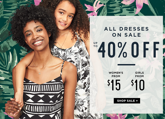 Old Navy - dresses up to 40percent off