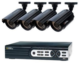 Q-SEE HeritageHD Series Wired 8-Channel 1080p 2TB Video Surveillance System with (4) 1080p Cameras and 100 ft. Night Vision