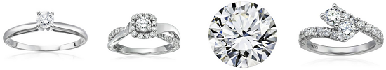 Amazon Gold Box - Loose diamonds and diamond rings
