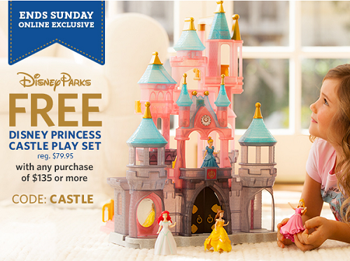 Disney Store - Free Disney Castle Play Set