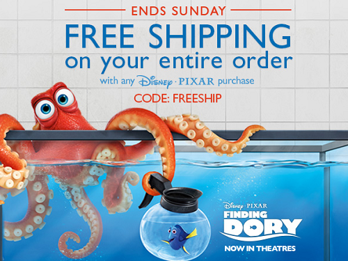 Disney Store - free shipping with Disney Pixar purchase