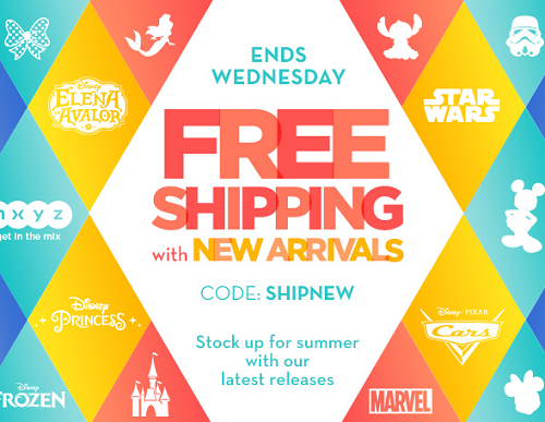 Disney Store - free shipping with new arrivals 6-28-16