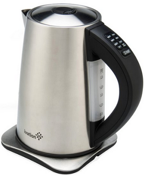 Ivation 1.7 Liter(7-Cup) Precision-Temp Stainless Steel Cordless Electric Tea Kettle