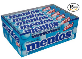 Mentos Rolls, Mint, 1.32 Ounce (Pack of 15)