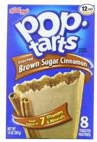 Pop-Tarts, Frosted Brown Sugar Cinnamon, 8-Count Tarts, 14 Ounce, (Pack of 12)