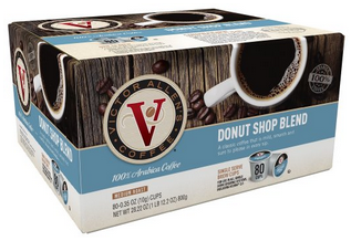 Victor Allen Coffee, Donut Shop Single Serve K-cup, 80 Count