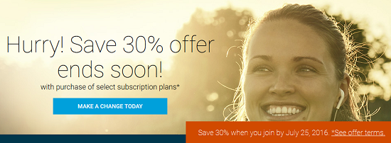 Weight Watchers - 30percent off subscription plans 7-19-16