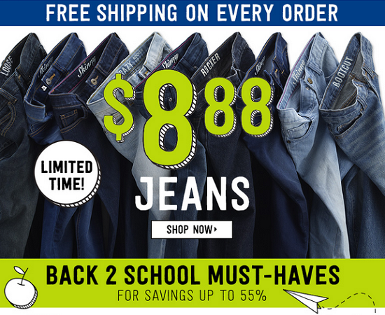Crazy 8 - 8.88 jeans plus free shipping