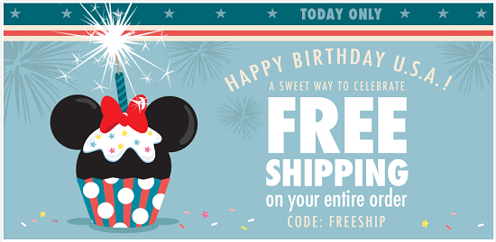 Disney Store - free shipping 7-4-16
