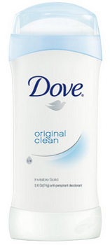 Dove Anti-Perspirant Deodorant, Original Clean 2.6 Ounces pack of 6