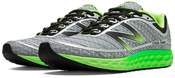 New Balance Fresh Foam Boracay Men's Running Shoe, grey with green