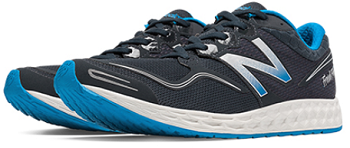 New Balance Fresh Foam Zante Men's Running Shoe, dark grey with blue sole