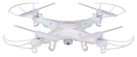 RC 6-Axis Quadcopter Flying Drone Toy With Gyro and HD Camera Remote Control LED Lights