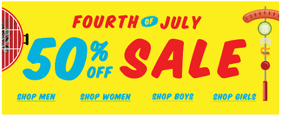 Tillys - Fourth of July 50percent off sale