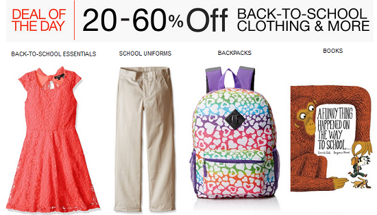 Amazon Gold Box - Back to School Clothing and more