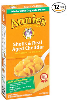 Annie's Shells & Real Aged Cheddar Macaroni & Cheese 6 oz. Box (Pack of 12)