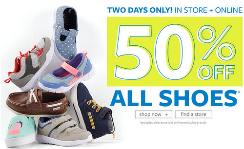 Carter's - 50percent off all shoes