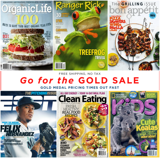 Discount-Mags-Go-For-The-Gold-Sale-August-2016