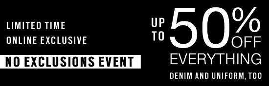 Gap - up to 50percent off everything