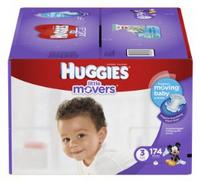 Huggies Little Movers Diapers, Size 3, 174 Count (One Month Supply)