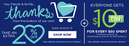 Kohl's - Friends and Family 8-18-16