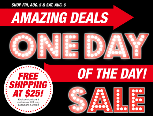 Macy's - One Day Sale 8-5-16