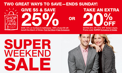 Macy's - Super Weekend Sale