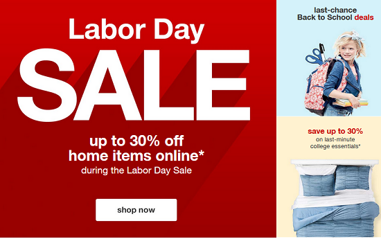 Target - Labor Day Sale 8-29-16