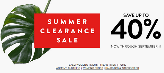 Nordstrom - Summer Clearance Sale