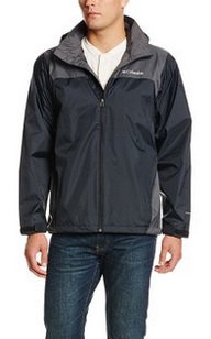Columbia Men's Glennaker Lake Front-Zip Rain Jacket with Hideaway Hood ...