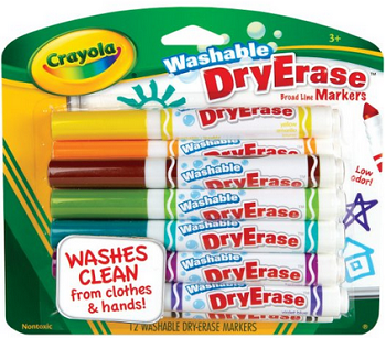 Crayola 12 Ct Washable Dry Erase Markers - $5.40 (reg. $8.99), BEST price