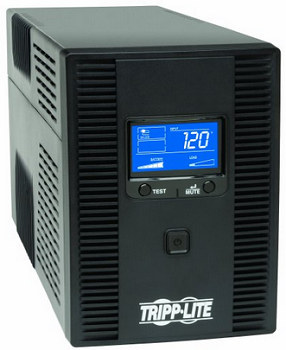 tripp-lite-1500va-ups-back-up-avr-lcd-display-10-outlets-120v-900w-tel-coax-protection-usb-smart1500lcdt