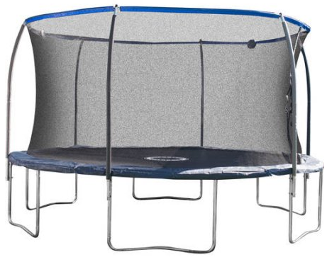 bouncepro-14-trampoline-with-proflex-enclosure-and-electron-shooter-game-dark-blue