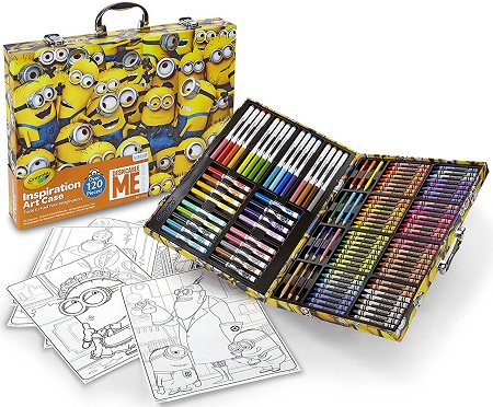 Drawing Kit Pencil Crayon Marker Case Minions Art Set Inspiration 140  Pieces