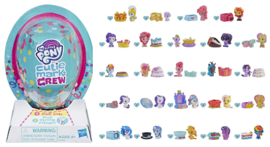 MY LITTLE PONY BALLOON SHAPED BLIND PACKS NEW AND SEALED CUTIE MARK CREW 