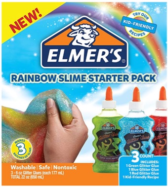 Elmer's Liquid School Glue, Clear, Washable, 1 Gallon