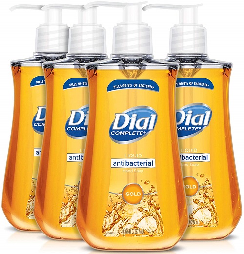 Dial Antibacterial Liquid Hand Soap, Gold, 9.375 oz (4 count) - $3.43