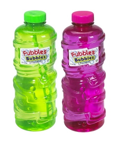 64 oz Little Kids Fubbles Premium Long Lasting Bubble Solution Assorted Colors 