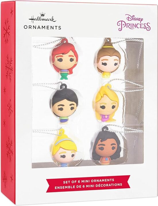 Hallmark Disney Princess Miniature Christmas Ornaments, Mini Set of 6 –  $4.93 (reg. $12)