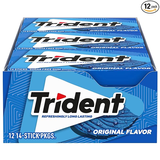 Trident Original Flavor Sugar Free Gum, 12 ct – $6.07