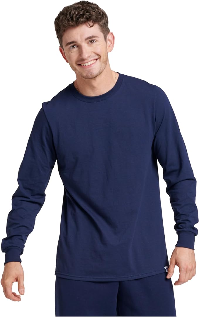 Russell Athletic Men’s Dri-Power Cotton Blend Long Sleeve Tee – $6.09 ...